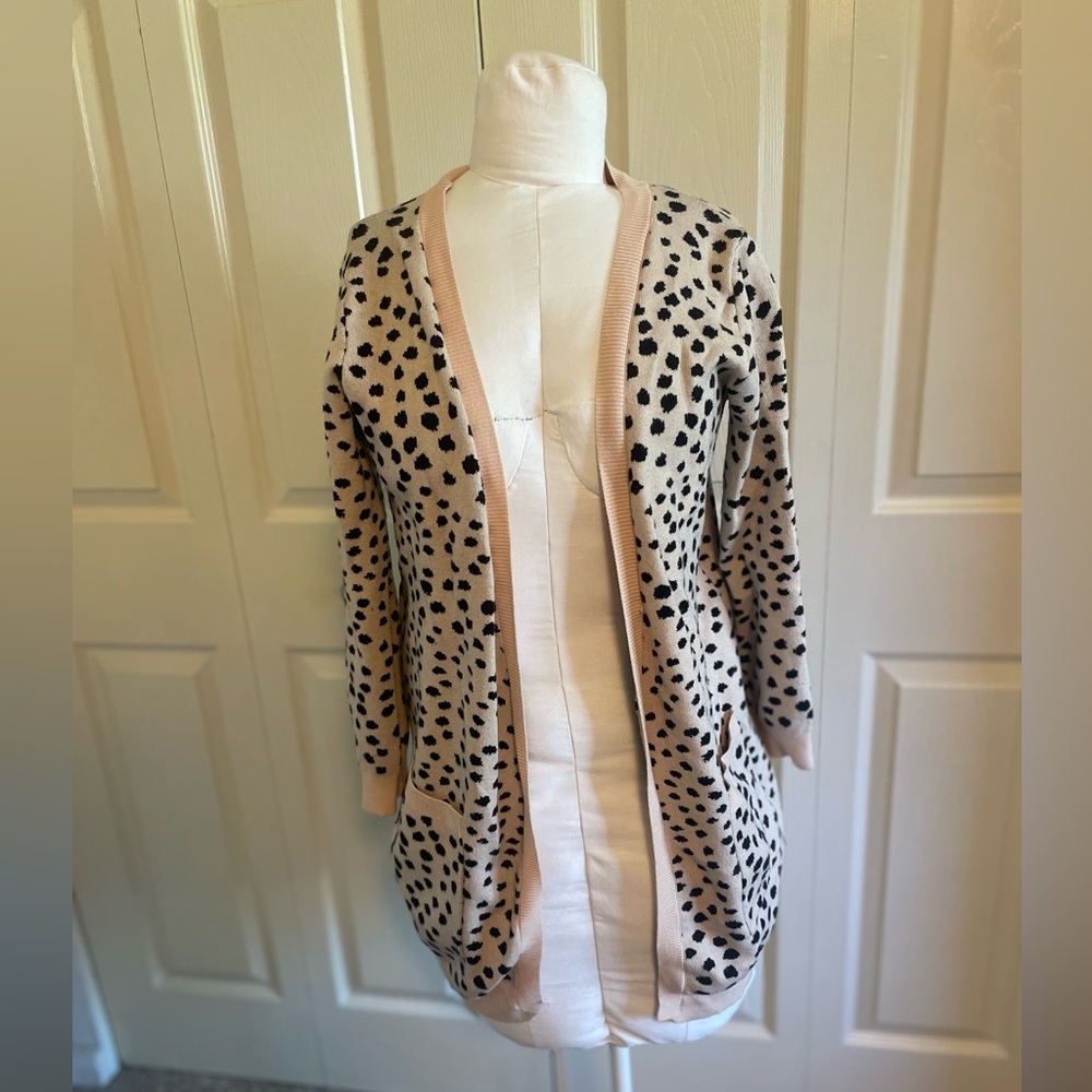 She + Sky spotted cardigan